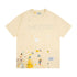 Gallery Dept T-Shirt Joint Letter Embroidery Hand Painted Ink Splashing Short Sleeve T-Shirt