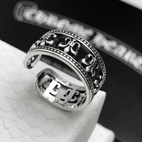 Chrome Heart Ring Cross Anchor