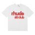 Rhude T-shirt Alphabet Coconut Racing Pattern Short Sleeve T-shirt