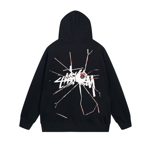 Stussy Hoodie Zip Cardigan Hooded Sweater