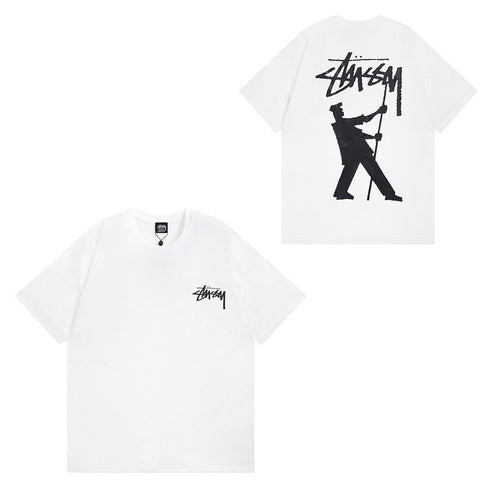 Stussy T-Shirts Casual Versatile Loose T-Shirts Couple