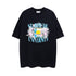Rhude T-shirt Micro Label Flower Letter Print Pattern Short Sleeve T-shirt