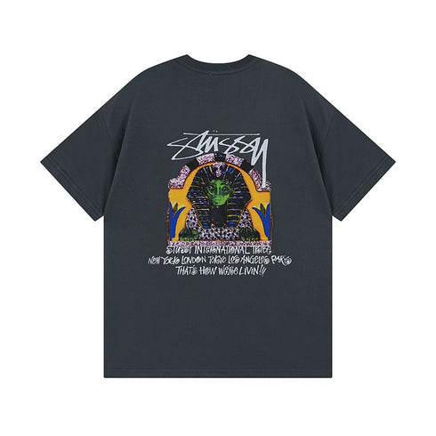 Stussy T-Shirts Casual Loose Couple T-Shirts