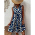 Halter Backless Printed Mini Dress