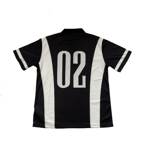 Rhude T-shirt Cross-border European and American trendy brand RHUDE badge letter half zipper mesh lapel short-sleeved T-shirt men's and women's high street polo shirt