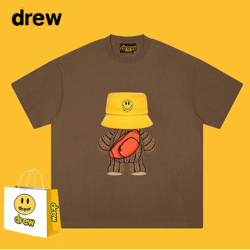 Drew T-shirts Teddy Bear Smiley Printed T-shirt