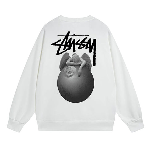 Stussy Sweatshirts Autumn/Winter Fleece Couple Sweatshirts