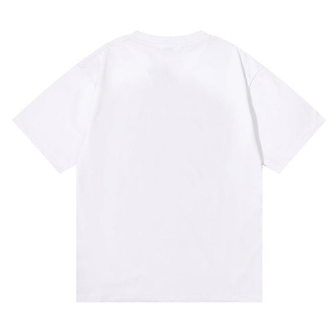 Rhude T-shirt gradual change color bird print short sleeve T-shirt