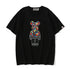Bape Bearbrick T-Shirt Spring And Summer Leisure Loose Classic Cartoon Print