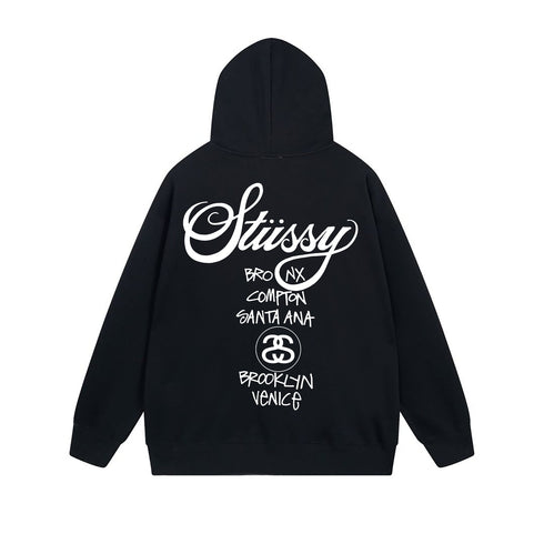 Stussy Hoodie Zip Cardigan Hooded Sweater
