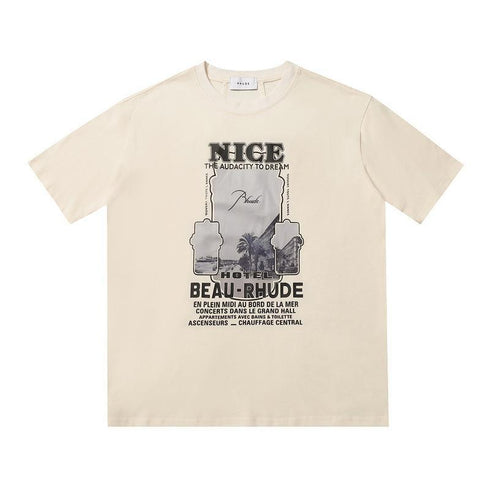 Rhude T-shirt Geometric Print Short Sleeve T-shirt