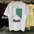 Rhude T-shirt Micro Standard Geometric Square Color Matching Printed Short Sleeve T-shirt