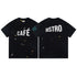Gallery Dept T-Shirt Letter Pattern Washed Old Short Sleeve T-Shirt