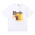 Rhude T-shirt gradual change color bird print short sleeve T-shirt