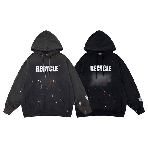 Gallery Dept Hoodie Loose Casual Distressed Hoodie