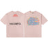 Gallery Dept T-Shirt Hand Painted Ink Splashing Alphabet Washed Retro Short Sleeve T-Shirt
