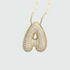 VVS Jewelry™ Chubby Bubble Initial Letter Necklace