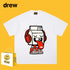 Drew T-shirts Cotton Short Sleeve Cartoon Graffiti