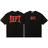 Gallery Dept T-Shirt Hand Painted Ink Splashing Alphabet Washed Retro Short Sleeve T-Shirt