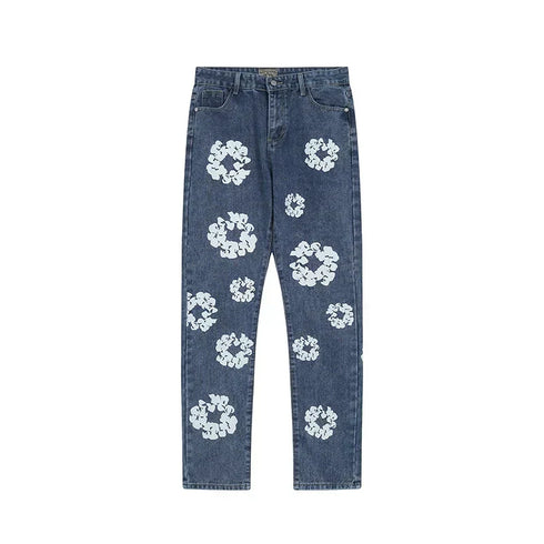 Denim Tears Outfit:Hoodie/Sweatpants (Separate Purchase Options) Casual Denim Jacket Coat Jeans Suit