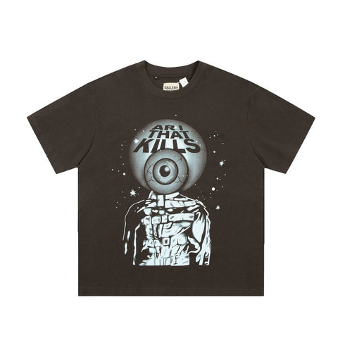 Gallery Dept T-shitrs Men's Vintage Summer Vintage Print Short Sleeves