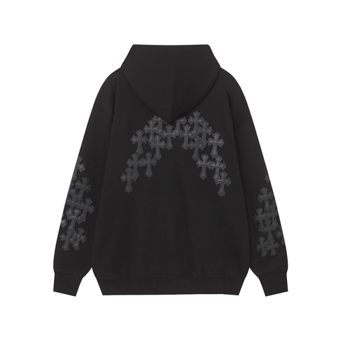 Chrome Heart Hoodie Heavy Industries Embroidered Zip Sweater Hooded Jacket