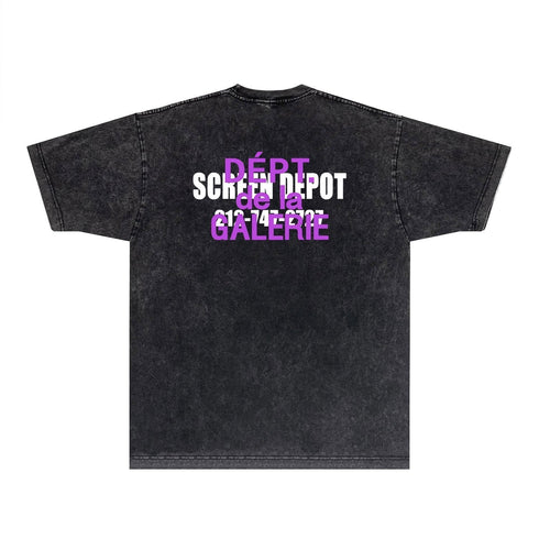 Gallery Dept T Shirts Tee Shirt Washed and Worn Short Sleeve T-shirt Blouse