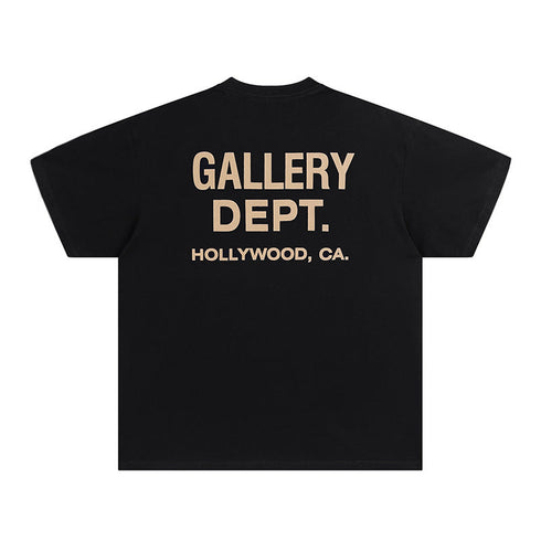 Mens T-shirts GALLERY DEPT printed round neck short-sleeved T-shirt pure cotton
