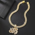 No Days Off Iced out Cuban Pendant Necklace