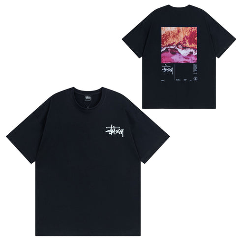 Stussy T-Shirts Casual Versatile Loose T-Shirts Couple