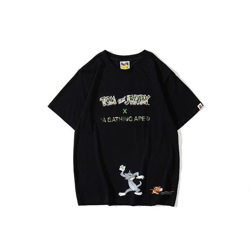 Bathing Ape T-Shirt Summer Street Tom and Jerry T-shirt Short Sleeve