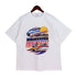 Rhude T-shirt Vintage Yacht Color Alphabet Print Short Sleeve T-shirt