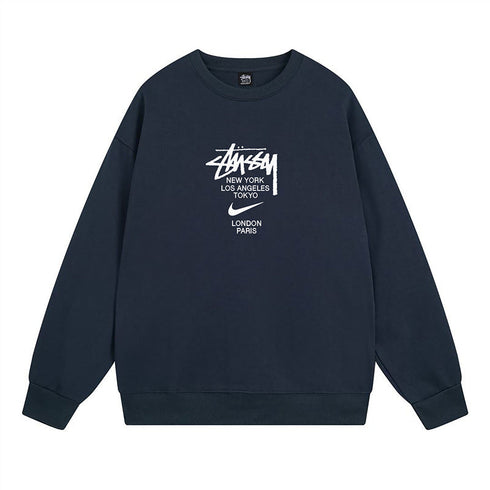 Stussy Sweatshirts Autumn/Winter Fleece Couple Sweatshirts