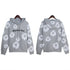 Denim Tears Hoodie Foam Kapok Letter Embroidery Hoodie Sweater