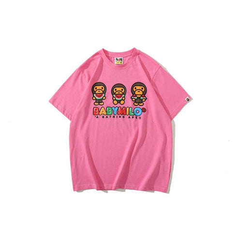 Bathing Ape T-Shirt Casual T-shirt Round Neck Short Sleeve