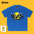 Drew T-shirts Smiley Face Short Sleeve Loose round Neck Short Sleeve