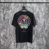 Chrome Heart T Shirts Crowe Sanskrit Horseshoe Wash Old Short Sleeve Loose Crew Neck T-Shirt