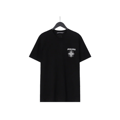 Chrome Heart T Shirts Sanskrit Cross Horseshoe Letter Flower Short Sleeve T-Shirt