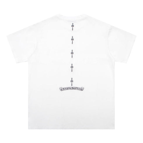 Chrome Heart T Shirts Cross Color Printed Short Sleeve T-Shirt