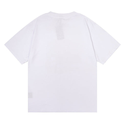 Rhude T-shirt Micro Label Letter F1 Racing Printed Short Sleeve T-shirt Loose Half Sleeve Shirt