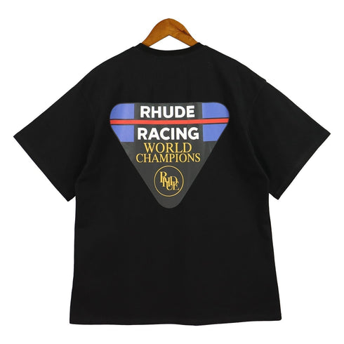 Rhude T-shirt Inverted Triangle Letter Print Short Sleeve T-shirt