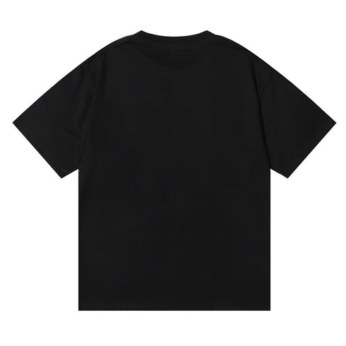 Rhude T-shirt Wheat Ear Sunset Beach Pattern Printed Short Sleeve T-shirt