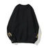 Bathing Ape Sweatshirts Autumn and Winter Cartoon Embroidered Crew Neck Pullover and Fleece Sweater Men and Women