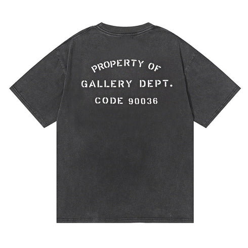 Gallery Dept T-shitrs Retro Short Sleeve T-shirt Casual Fashionable