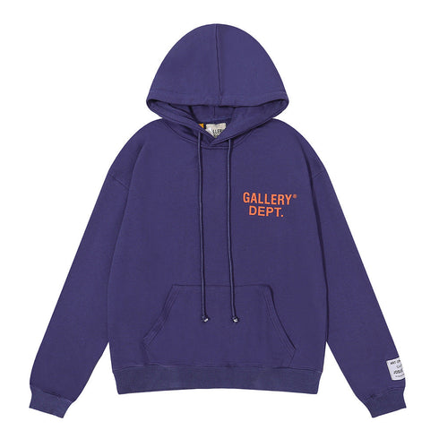 Gallery Dept Hoodie Micro Label Alphabet Slogan Hooded Sweater