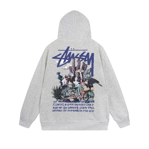 Stussy Hoodie Zip Cardigan Hooded Sweater