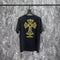 Chrome Heart T Shirts Washing Water Sanskrit Cross Foam Pulp Short Sleeve