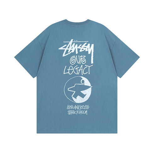 Stussy T-Shirts Casual Loose Couple T-Shirts