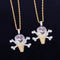 Micro BBC Ice Cream-Inspired Pendant Necklace Rapper Chain