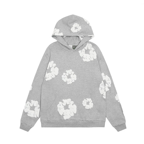 Denim Tears Outfit:Hoodie/Sweatpants (Separate Purchase Options) Loose Hooded Sweatshirt Casual Sweatpants